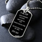 To My Son Love Dad. Dog Tag
