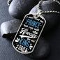 You Will Always Be My KIng DAD! Dog Tag!