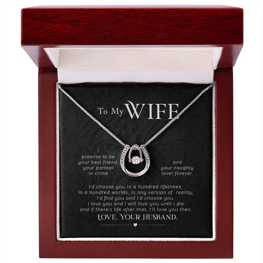 To My Wife! Pendant Necklace!