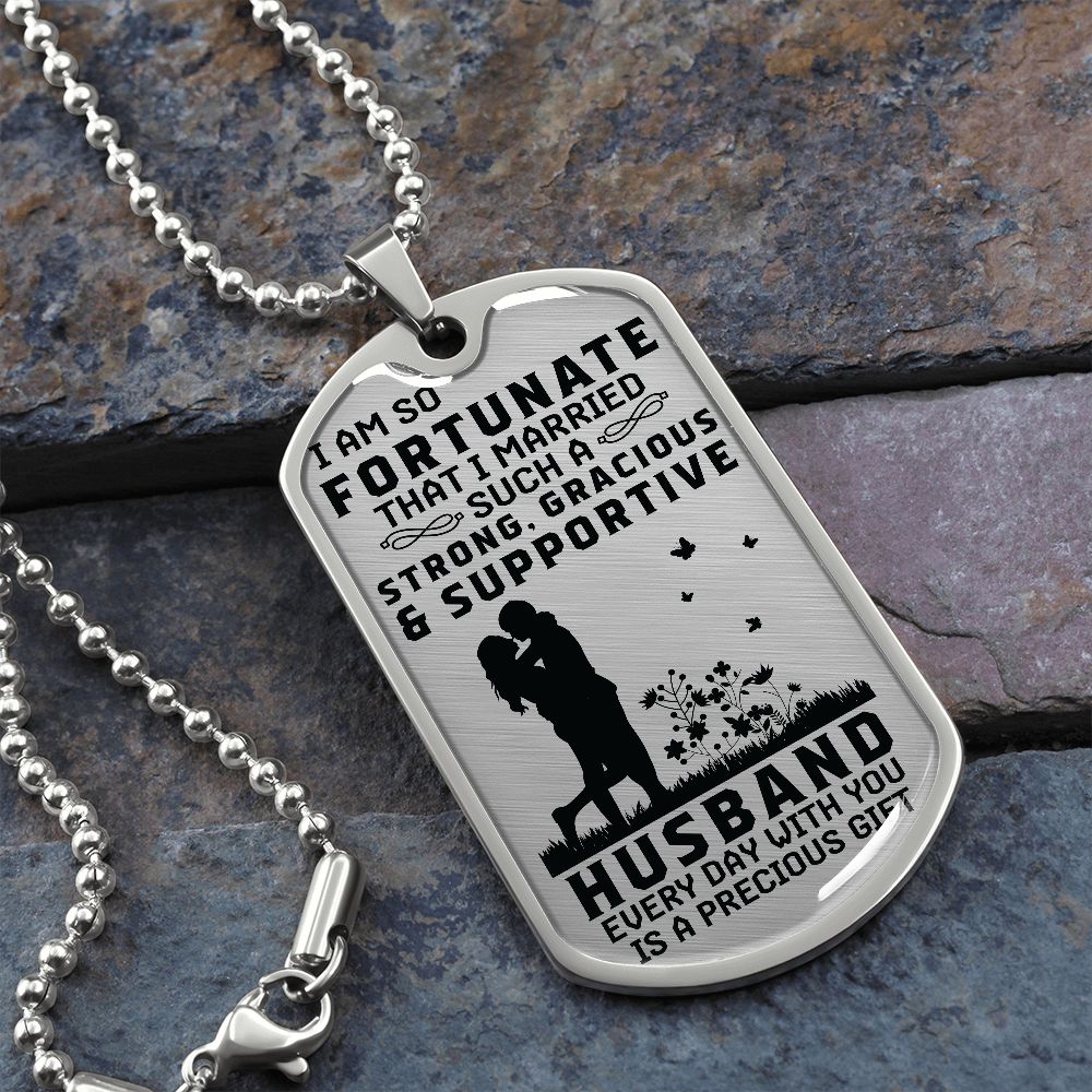 To My Husband! Dog Tag!