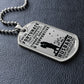 To My Husband! Dog Tag!