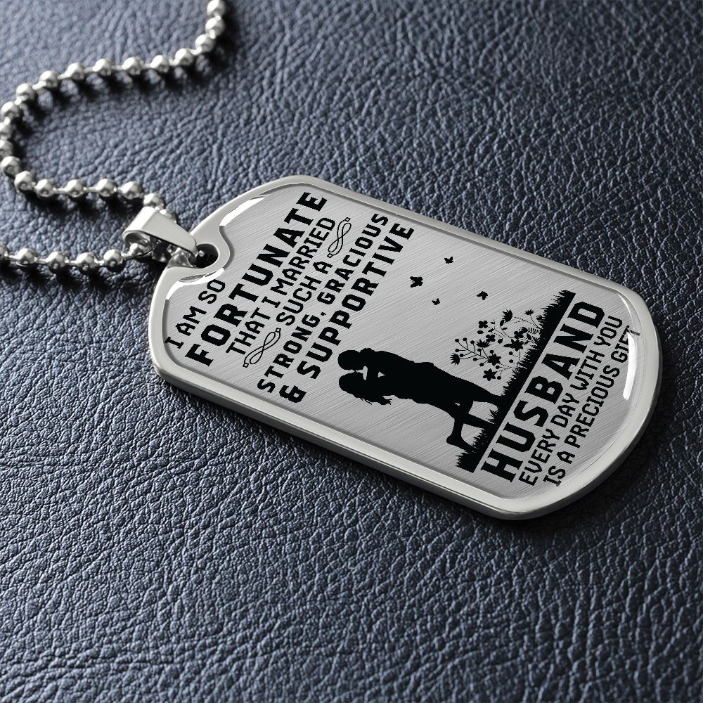 To My Husband! Dog Tag!