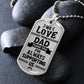 Dad We Love You!  Dog Tag!