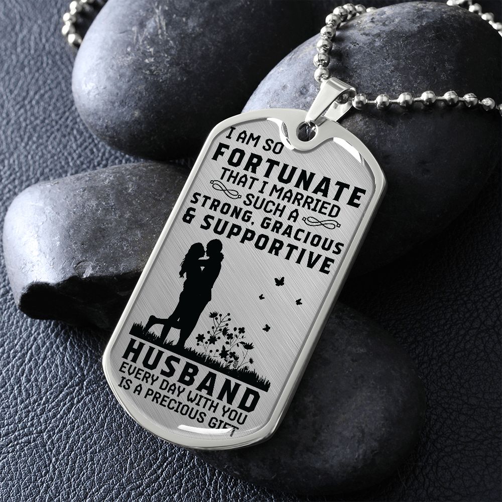 To My Husband! Dog Tag!