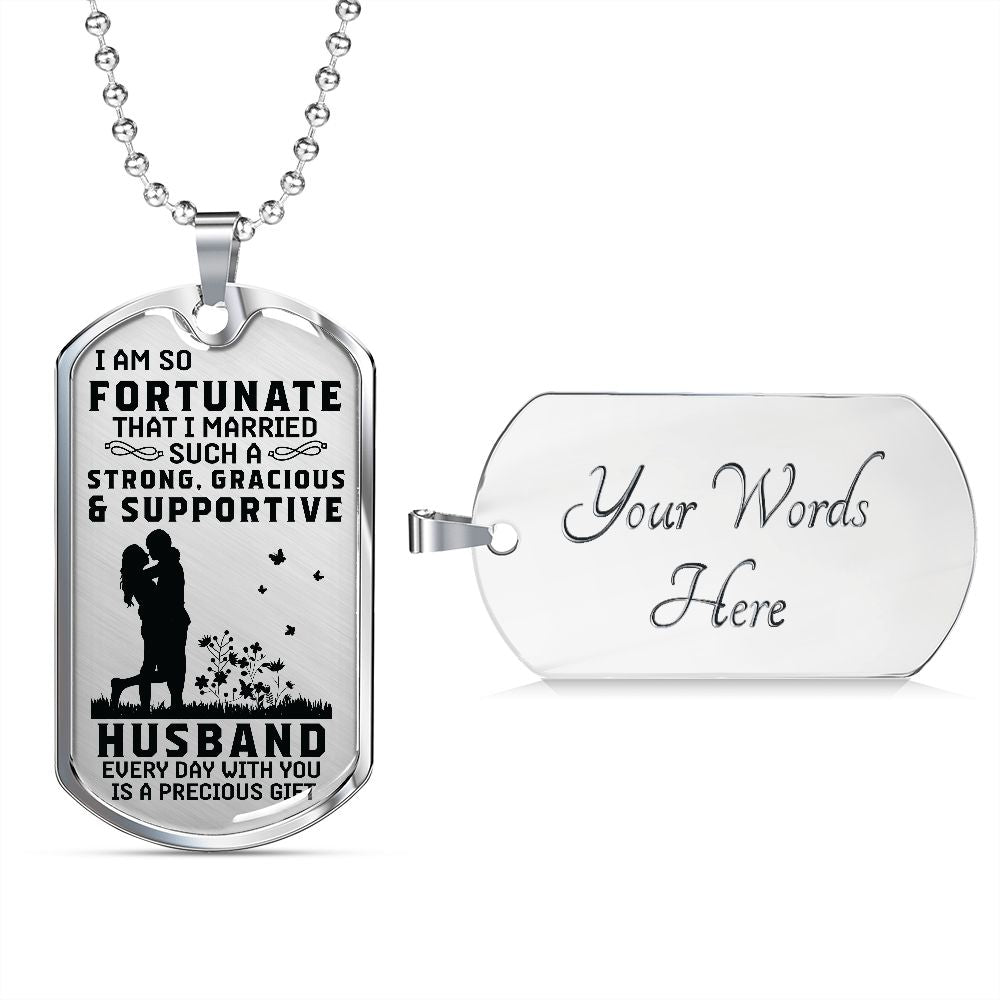 To My Husband! Dog Tag!