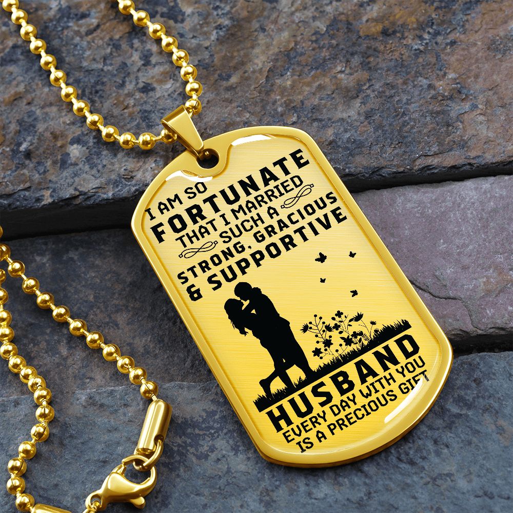 To My Husband! Dog Tag!