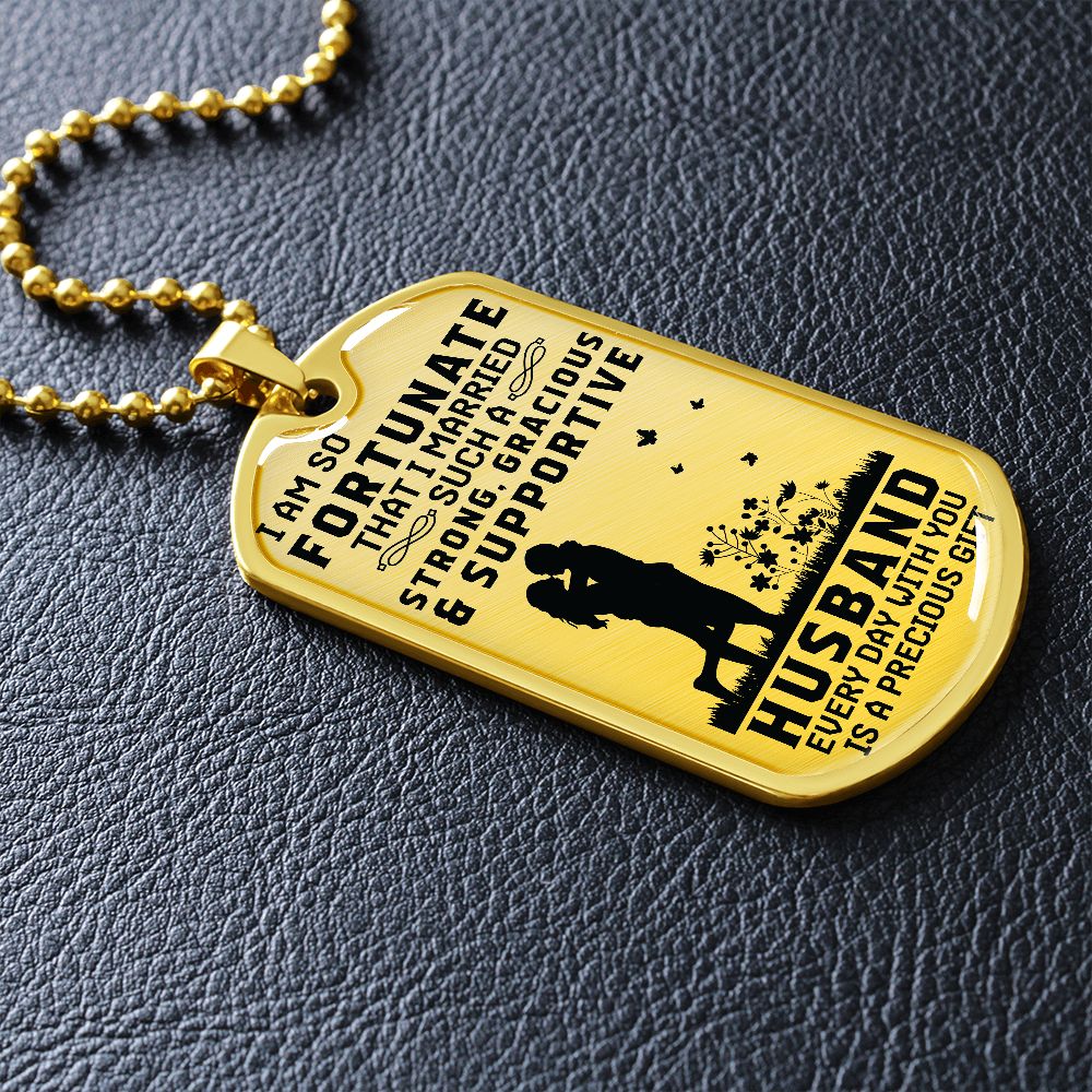 To My Husband! Dog Tag!