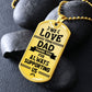 Dad We Love You!  Dog Tag!