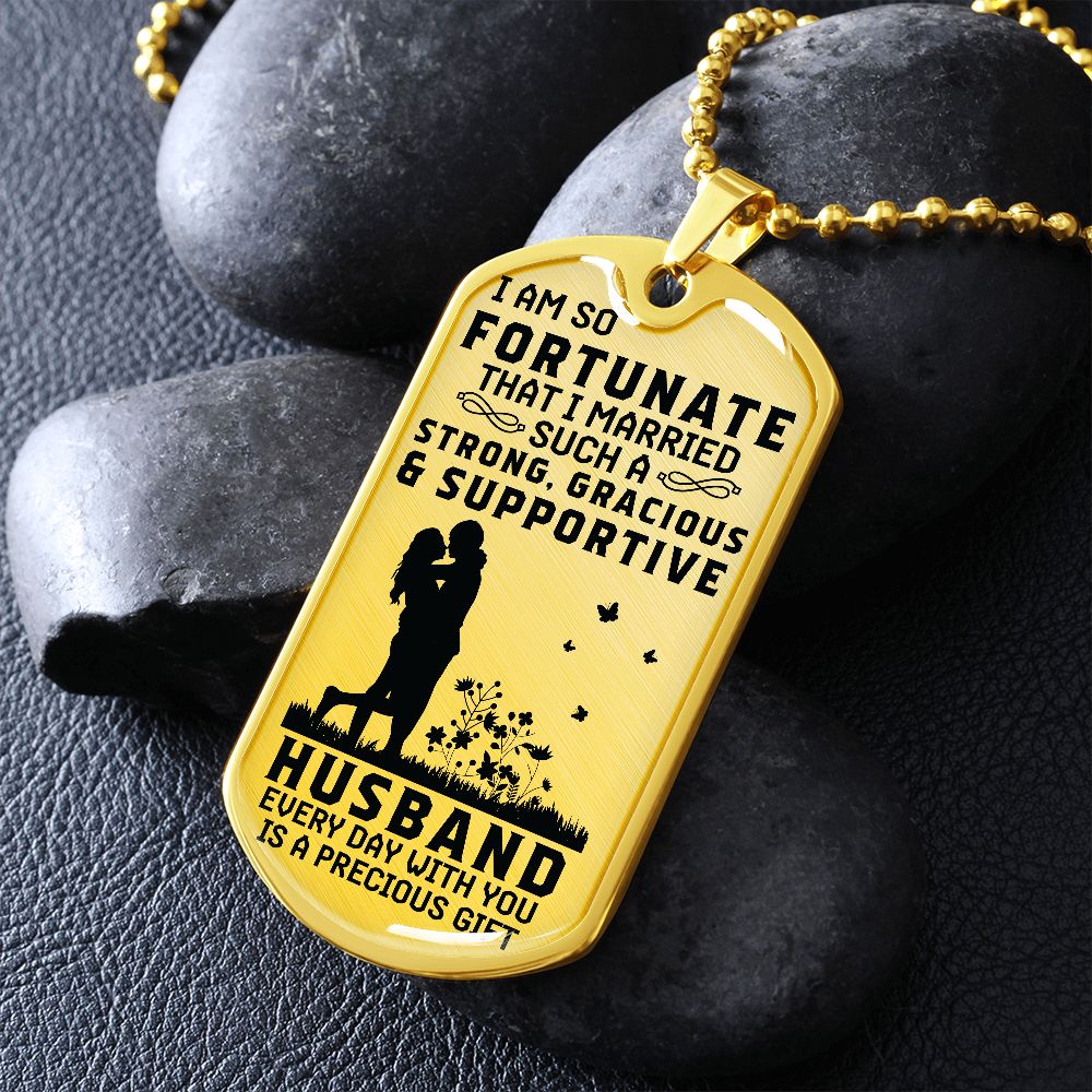 To My Husband! Dog Tag!