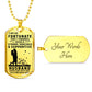 To My Husband! Dog Tag!