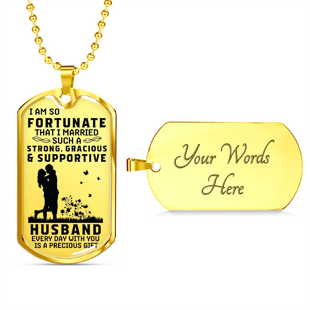To My Husband! Dog Tag!