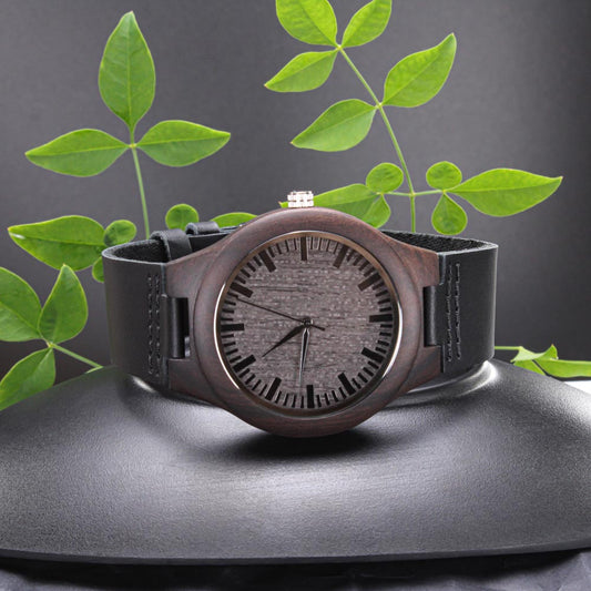 To My Husband! Engraved Wooden Watch!